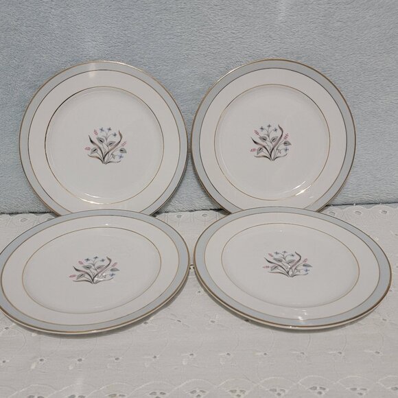 Valmont Vista Other - 4 Vintage 1950's Vista Valmont China made in Japan. 6 1/2" Bread & Butter plates